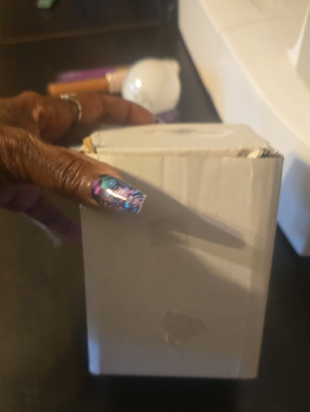 Sticker Collage Stainless Steel Tumbler - White with Multicolor Stickers - Picture 4 of 4